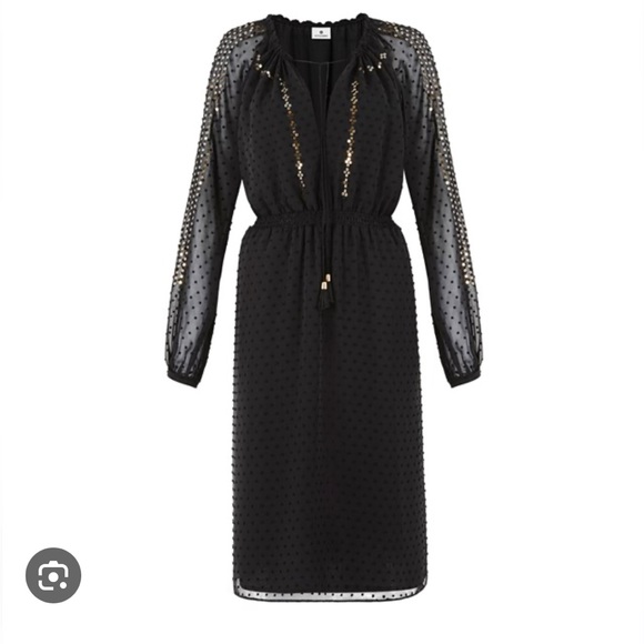 ALTUZARRA for Target Black Swiss Dot Chiffon Dress *BRAND NEW* - Picture 2 of 6